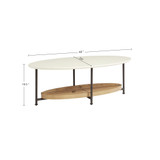 Beaumont 2 Tier Oval Coffee Table