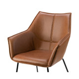 Set of 2 Amna Arm Chair with Metal Legs