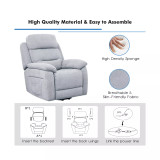 Power Lift Recliner Chair Sofa for Elderly Side Pocket
