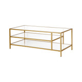 Winthrop Coffee Table with Shelves, 46" x 20"