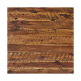 Claremont Rustic Wood Coffee Table with Low Shelf