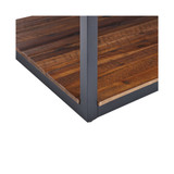 Claremont Rustic Wood Coffee Table with Low Shelf
