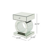Addison Glam Mirrored Accent Table