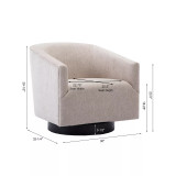 Geneva Wood Base Swivel Chair
