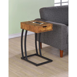 Sutton Industrial One-drawer Accent Table