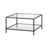 Sivil 32" Square Coffee Table with Shelf