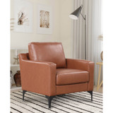 34.3" W Faux Leather Sturdy Francis Chair