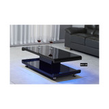 La Casa Modern Euro Coffee Table with Remote LED Light