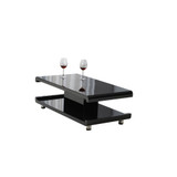 La Casa Modern Euro Coffee Table with Remote LED Light