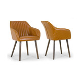 Set of 2 Alaura Arm Chair in with Beech Legs