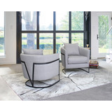 Swan modern Gray 30.5" accent chair