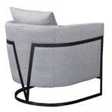 Swan modern Gray 30.5" accent chair