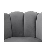 Ragland Velvet Tufted Accent Chair with Swivel Metal Base