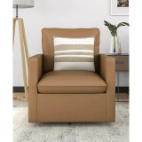 Mira 34.5" Faux Leather Swivel Chair