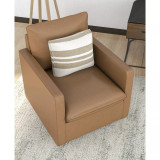 Mira 34.5" Faux Leather Swivel Chair
