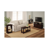 Mission 2 Shelf End Table, Espresso