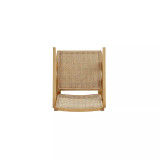 Hamlet 22.64" Ash Wood and Natural Cane Sturdy Accent Chair