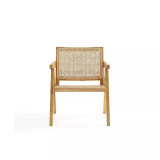 Hamlet 22.64" Ash Wood and Natural Cane Sturdy Accent Chair
