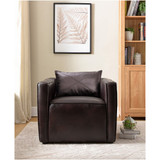 Charlie Modern Vinyl Accent Chair