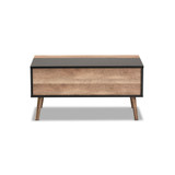 Jensen Modern and Contemporary Wood Lift Top Coffee Table with Storage Compartment