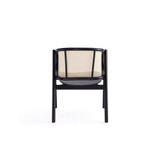 Versailles 23.62" Ash Wood and Natural Cane Sophisticated Armchair