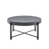 Morgan 36" Round Laminate Iron Cocktail Table