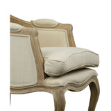 Kempler Wood Traditional French Accent Chair
