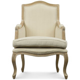Kempler Wood Traditional French Accent Chair