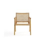 Hamlet 2-Piece Ash Wood and Natural Cane Sturdy Accent Chair