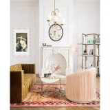 London Pleated Swivel Chair
