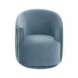London Pleated Swivel Chair