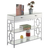 Town Square 1 Drawer Mirrored Console Table