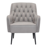 35" Steel, Polyester Tasmania Boho Chic Accent Chair