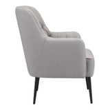 35" Steel, Polyester Tasmania Boho Chic Accent Chair
