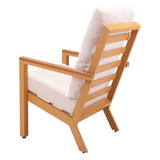 38" Aluminum, Olefin Terrio Accent Chair