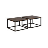 Arcadia Acacia Wood Set Of 2 Rectangle Coffee Tables