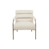 Lampert 27" Fabric Open Arm Metal Leg Accent chair