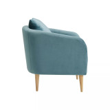 Zoe Accent Chair with Wooden Legs