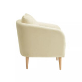 Zoe Accent Chair with Wooden Legs