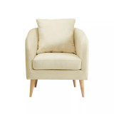 Zoe Accent Chair with Wooden Legs