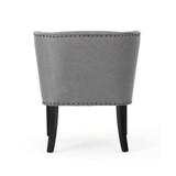 Adelina Contemporary Nailhead Trim Upholstered Accent Chair