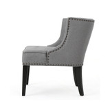 Adelina Contemporary Nailhead Trim Upholstered Accent Chair