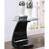 Kilvo Glass Top End Table