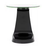 Kilvo Glass Top End Table