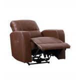 Distribution Tucson Home Theater Single Power Leather Gel Recliner with Stainless Steel Cup Holders