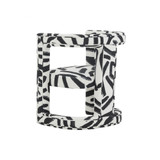 Ada Brushstroke Pattern Velvet Chair