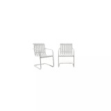 Gracie Stainless Steel Chair, Pair
