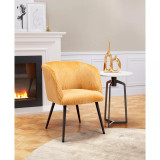 28" Steel, Polyester Papillion Boho Chic Accent Chair