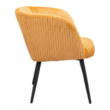28" Steel, Polyester Papillion Boho Chic Accent Chair