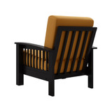 Maison Hill Mission-Style Armchair with Espresso Exposed Wood Frame
